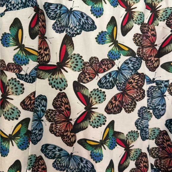 Colorful Butterfly Print Dress - Picture 2 of 5